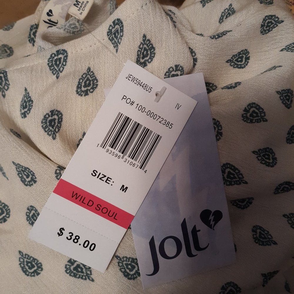 New Jolt Babydoll Top Juniors Medium - Picture 4 of 4